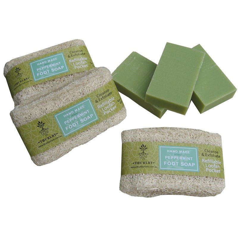 Thurlby Peppermint Loofah Foot Soap