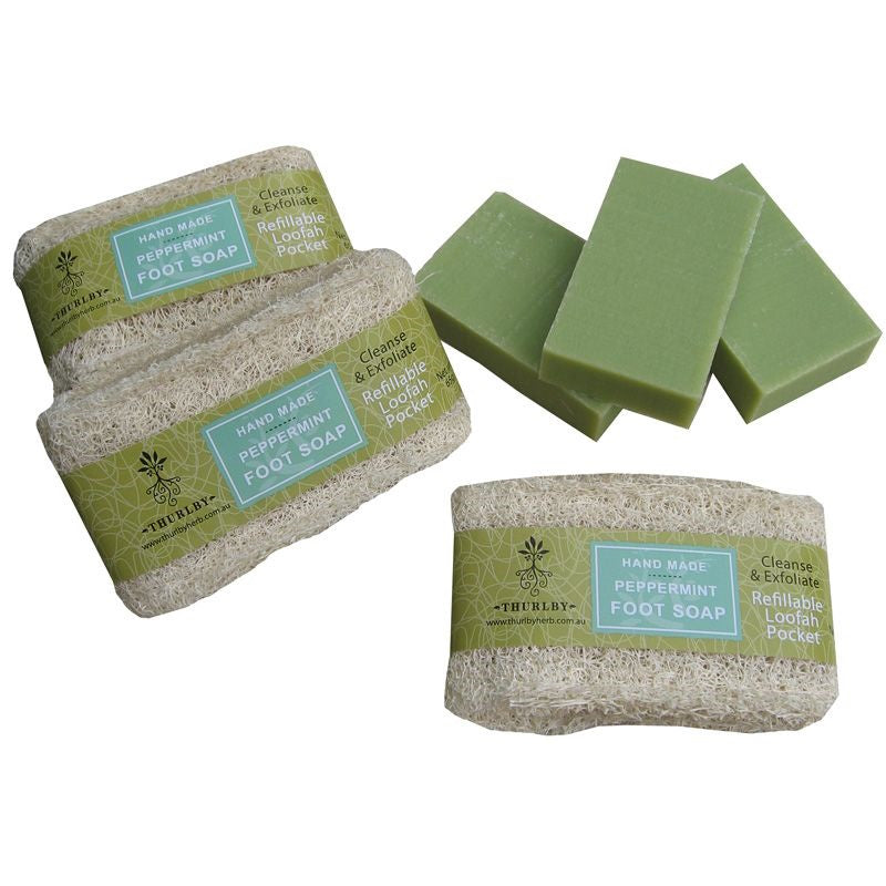 Thurlby Peppermint Loofah Foot Soap