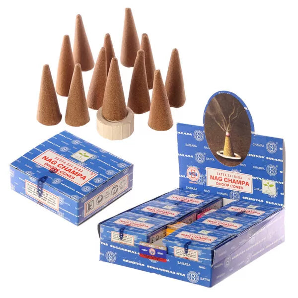 Satya Sai Baba Nag Champa Incense Cones