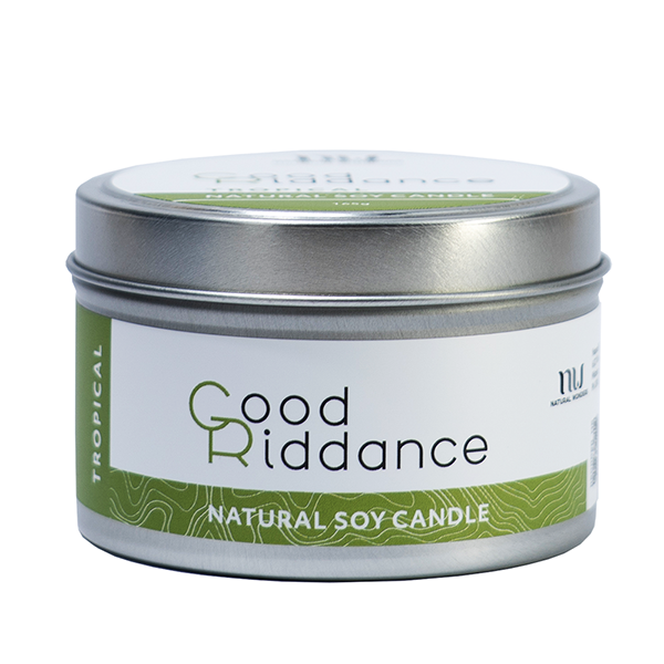 Good Riddance Tropical Candle Tin