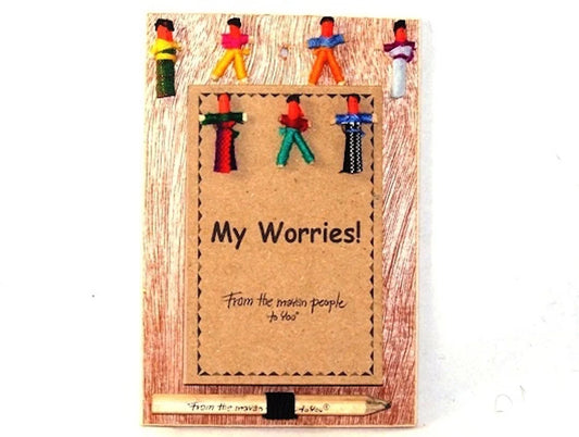 Hanging Board My Worries Notebook With Pencil