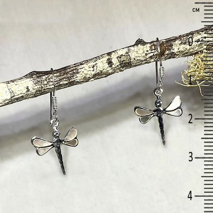 Mother Of Pearl Dragonfly Earrings