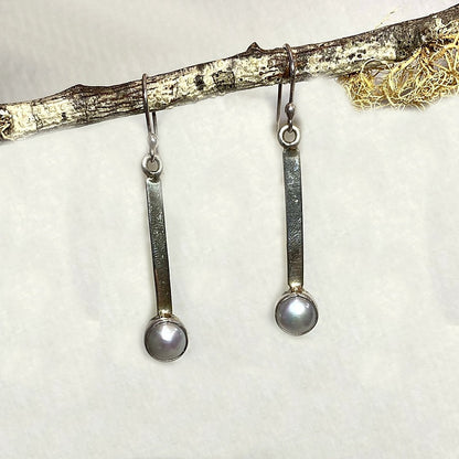 Round Pearl Earrings