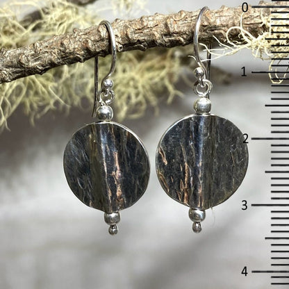 Round Sterling Silver Earrings