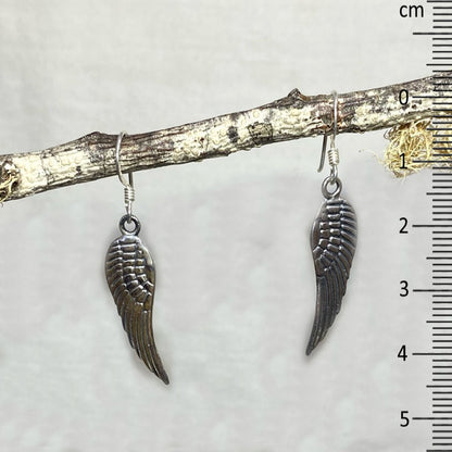 Sterling Silver Angel Wing Earrings