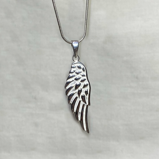 Sterling Silver Angel Wing Pendant