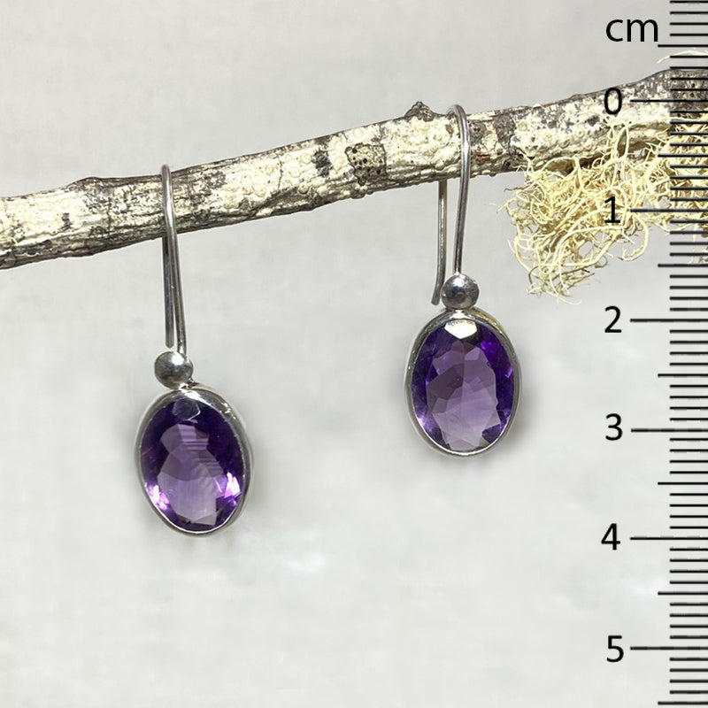 Oval Faceted Amethyst Pendant