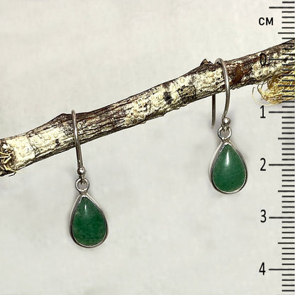 Teardrop Green Aventurine Earrings