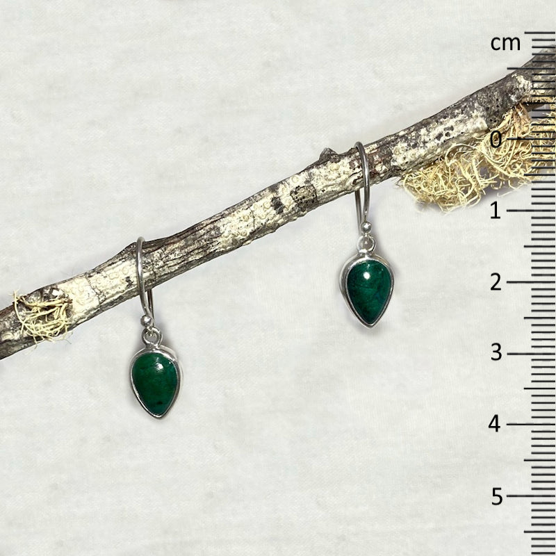 Teardrop Chrysocolla Earrings