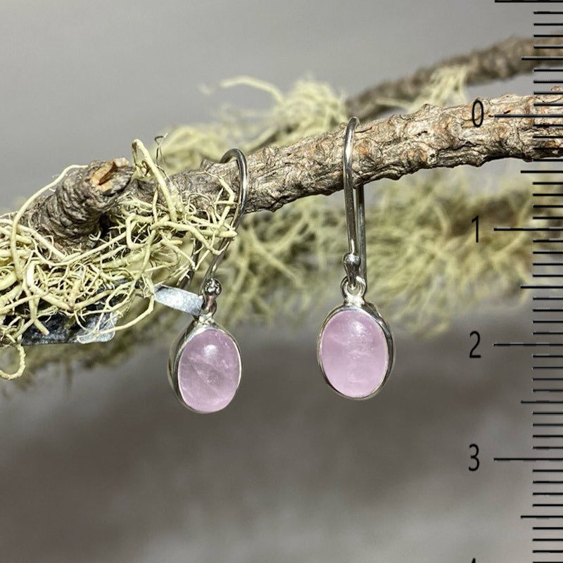 Round Kunzite Earrings