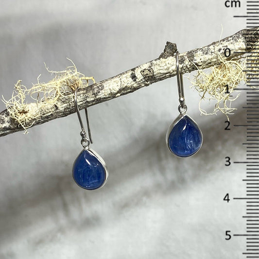 Teardrop Blue Kyanite Earrings