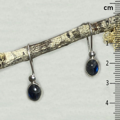 Oval Labradorite Earrings