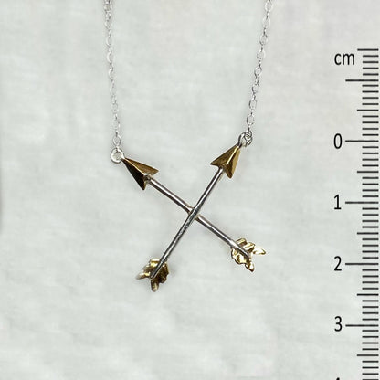 Sterling Silver Friendship Arrows Necklace