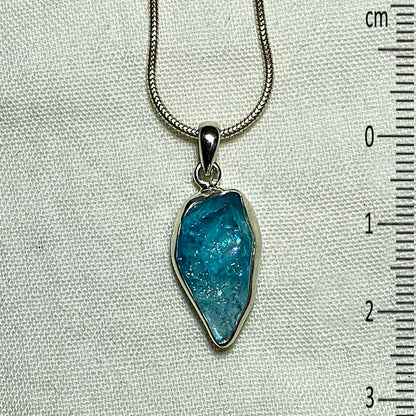 Natural Neon Apatite Pendant