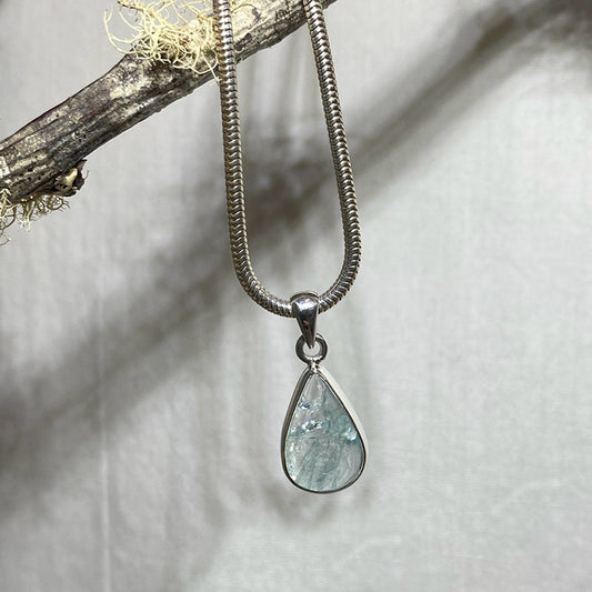 Teardrop Aquamarine Pendant