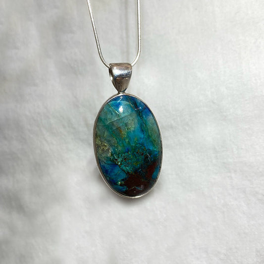 Oval Chrysocolla Pendant