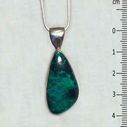 Freeform Chrysocolla Pendant