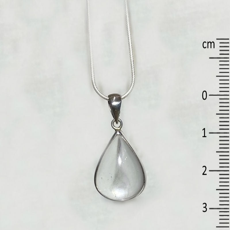 Teardrop Clear Quartz Pendant