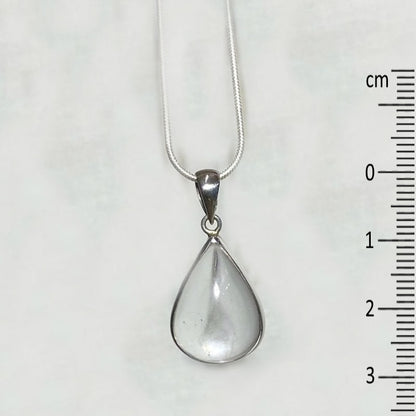 Teardrop Clear Quartz Pendant