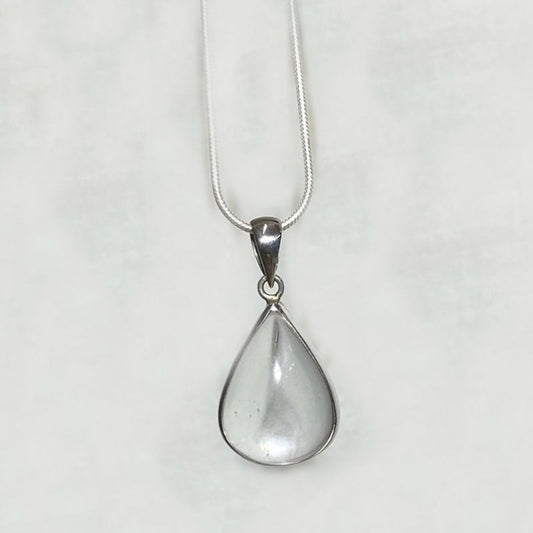 Teardrop Clear Quartz Pendant