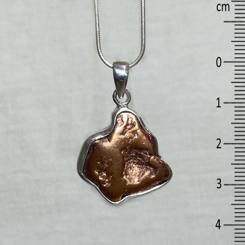 Freeform Copper Nugget Pendant