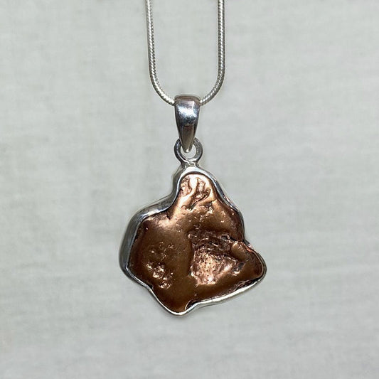 Freeform Copper Nugget Pendant