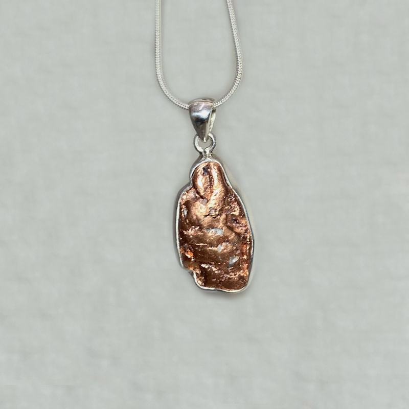 Freeform Copper Nugget Pendant