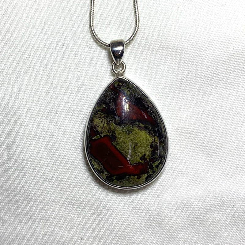 Teardrop Dragons Blood Pendant