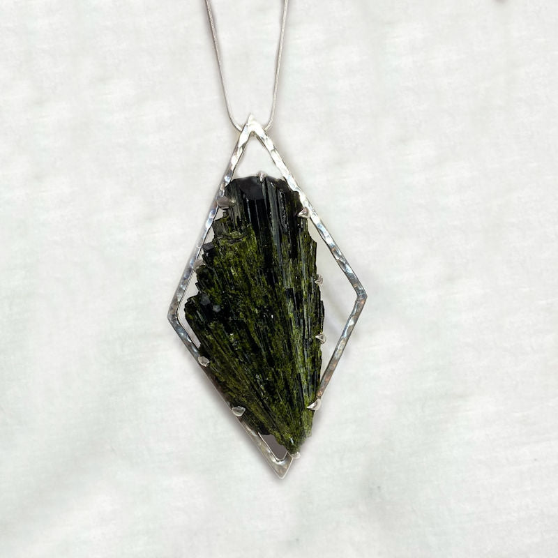 Natural Epidote Pendant