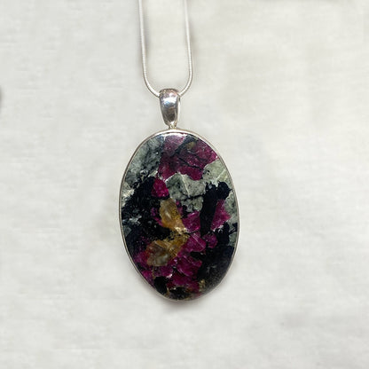 Oval Eudialyte Pendant