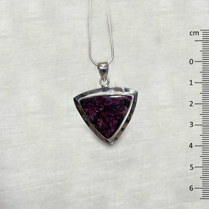 Triangle Eudialyte Pendant