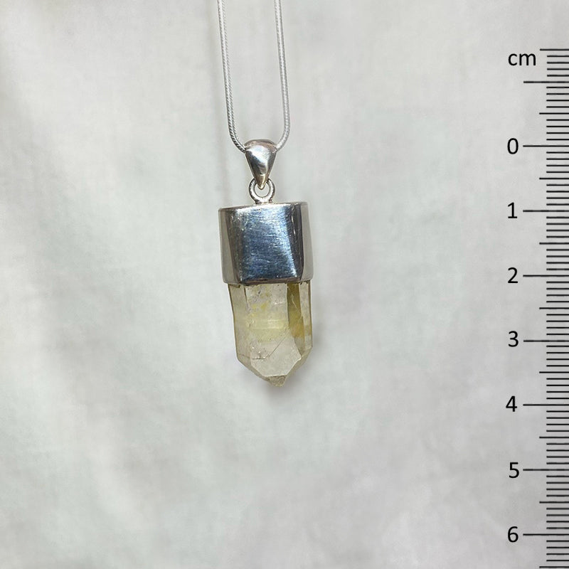 Freeform Golden Healer Quartz Pendant