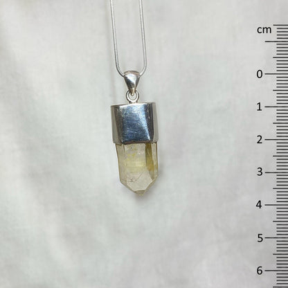 Freeform Golden Healer Quartz Pendant