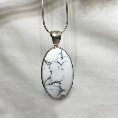 Oval Howlite Pendant