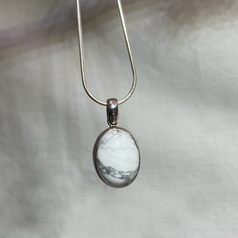 Oval Howlite Pendant