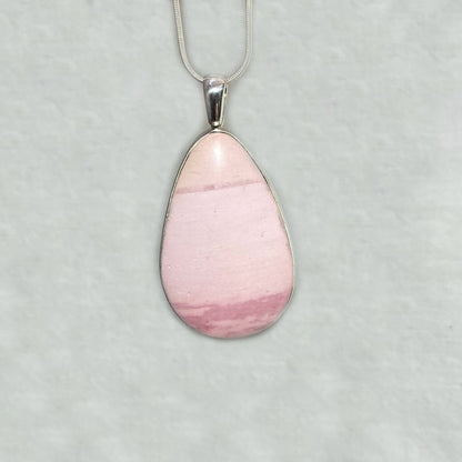 Teardrop Pink Jasper Pendant