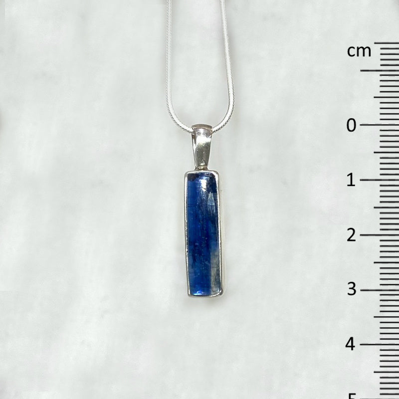 Rectangle Blue Kyanite Pendant