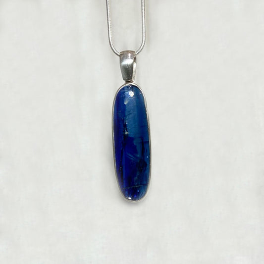 Oval Blue Kyanite Pendant