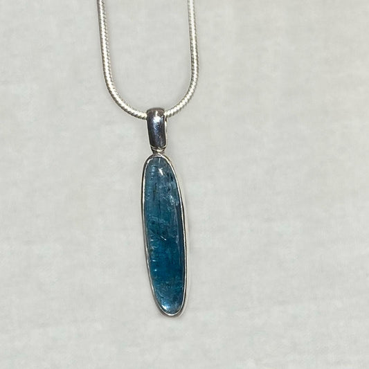 Oval Green Kyanite Pendant