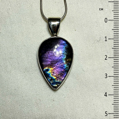 Pear Shaped Labradorite Pendant