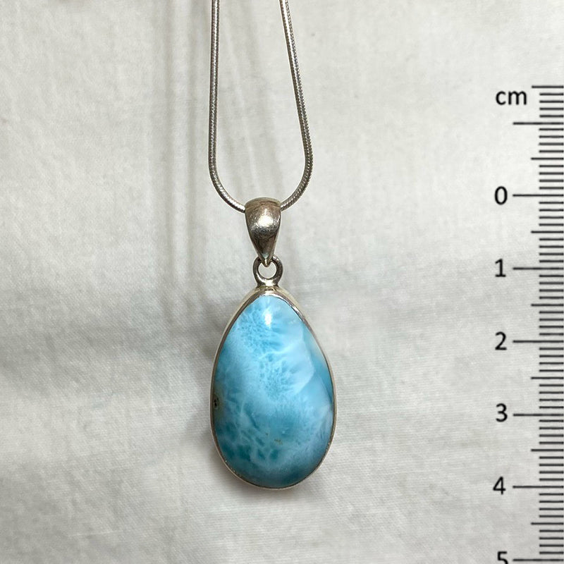 Teardrop Larimar Pendant