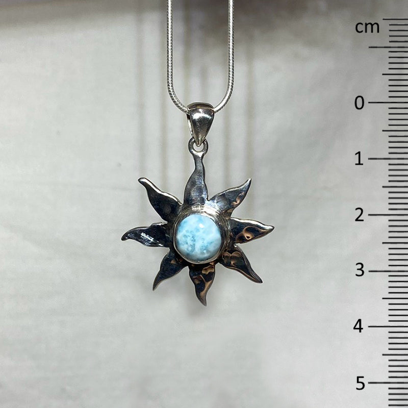 Larimar Sun Pendant