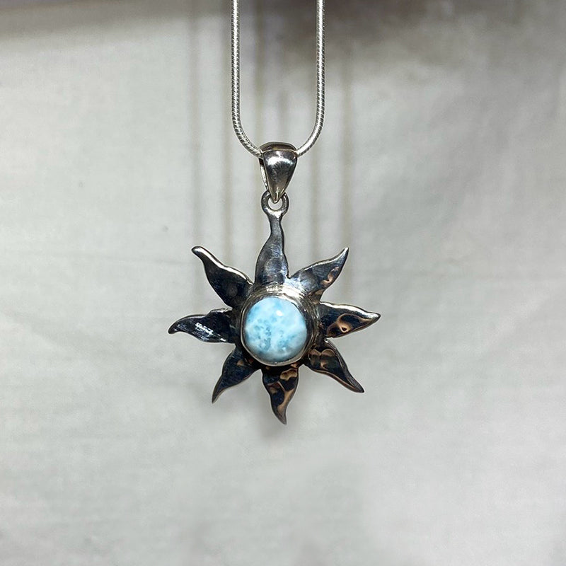 Larimar Sun Pendant