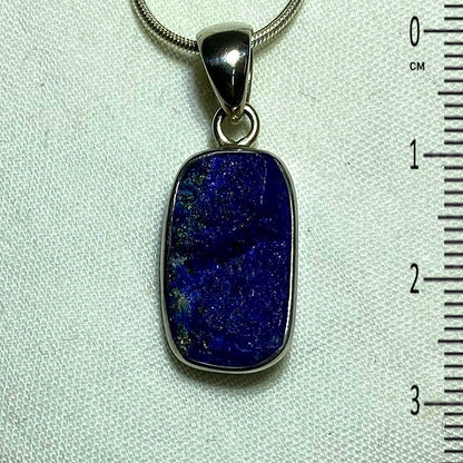 Raw Rectangle Lapis Lazuli Pendant