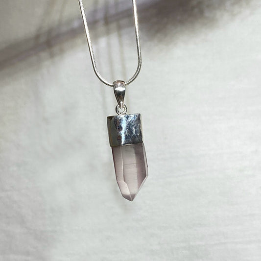 Natural Lemurian Quartz Pendant