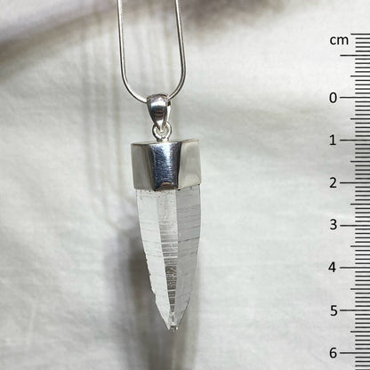 Natural Lemurian Quartz Pendant