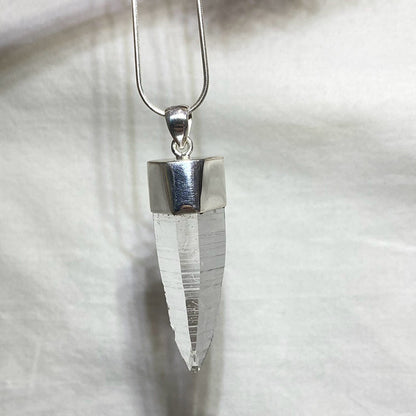 Natural Lemurian Quartz Pendant