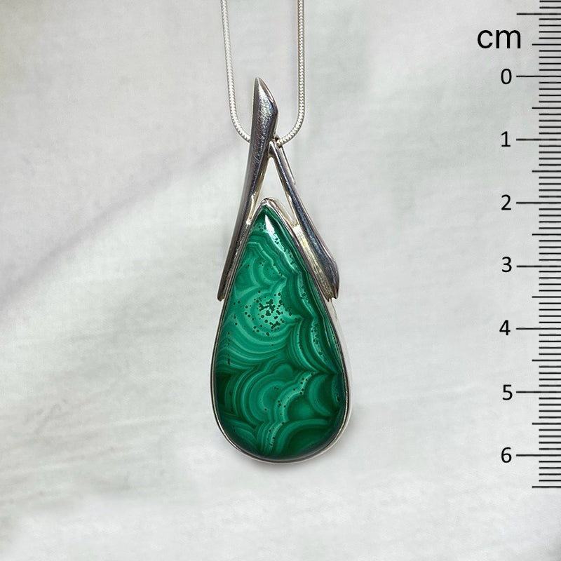 Teardrop Malachite Pendant
