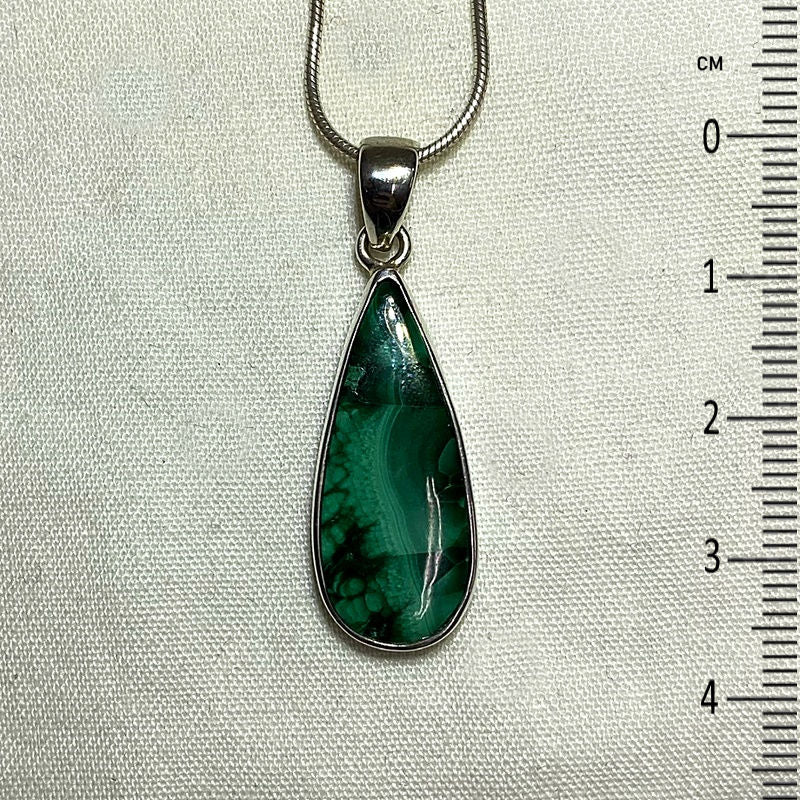 Teardrop Malachite Pendant