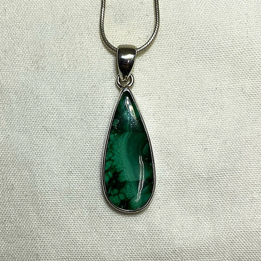 Teardrop Malachite Pendant